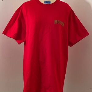 Red BEEFEATER GIN Promo T-Shirt, Large - New Old Stock